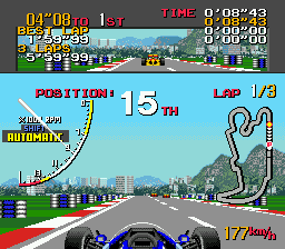 Ayrton Senna's Super Monaco GP II (USA) (En,Ja) In game screenshot
